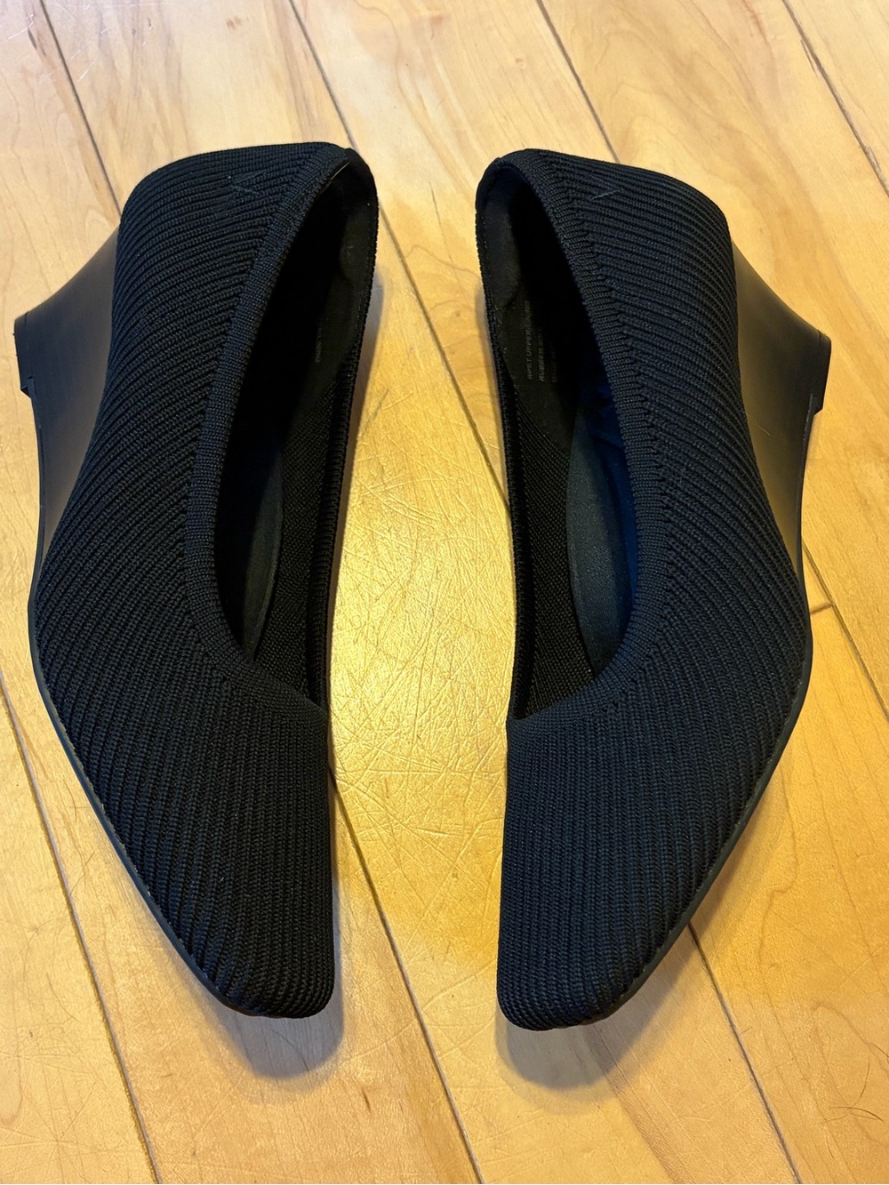 VIVAIA Margot Wedge Pro Black Heels size 38.5 - Picture 2 of 9